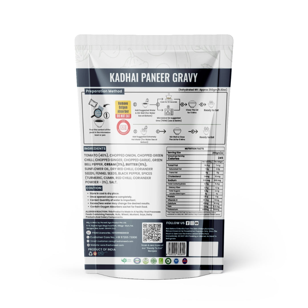 Kadhai Paneer Gravy