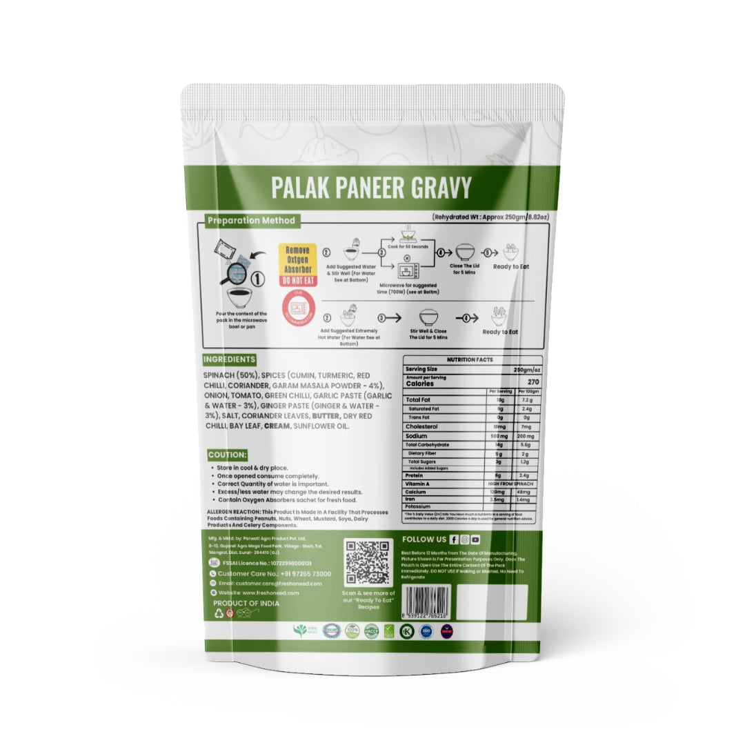 Palak Paneer Gravy