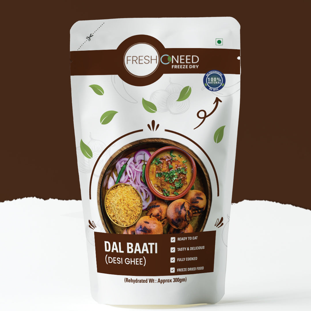 Gujarati Dal Baati (Desi Ghee)